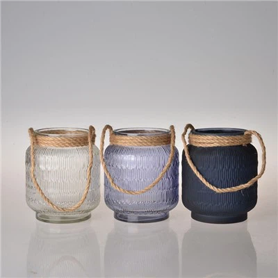 Підсвічник-ваза з солом'яною ручкою