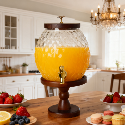 Геометрична сфера: скляний графин із-діамантовим малюнком